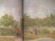 Vincent Van Gogh Couples in the Voyer d'Argenson Park at Asieres (nn04) china oil painting reproduction